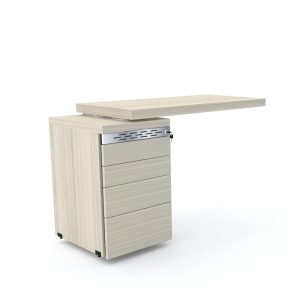 MESA COMPLEMENTO PÉ GAVETEIRO 4GAVETAS – Y632